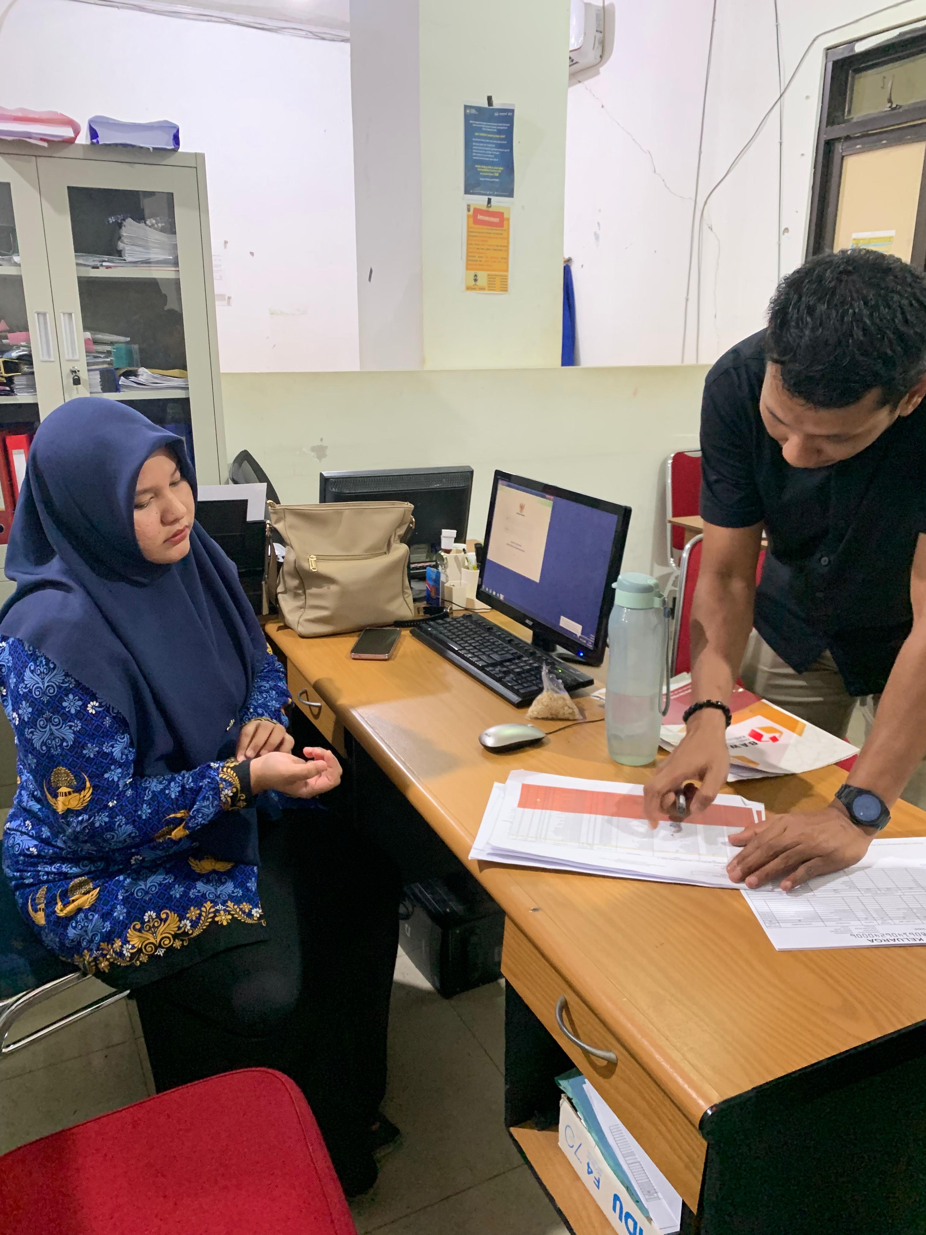 Koordinasi Bawaslu Kabupaten Pidie Jaya ke Disdukcapil Terkait Pemutakhiran Data Pemilih Baru (PDPB)