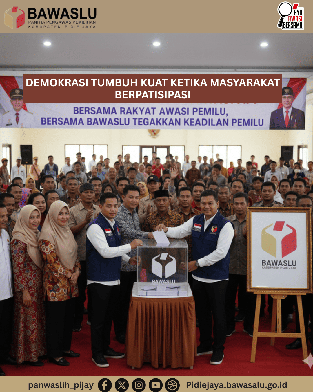 Demokrasi Tumbuh Kuat Ketika Masyarakat Ikut Berpartisipasi 