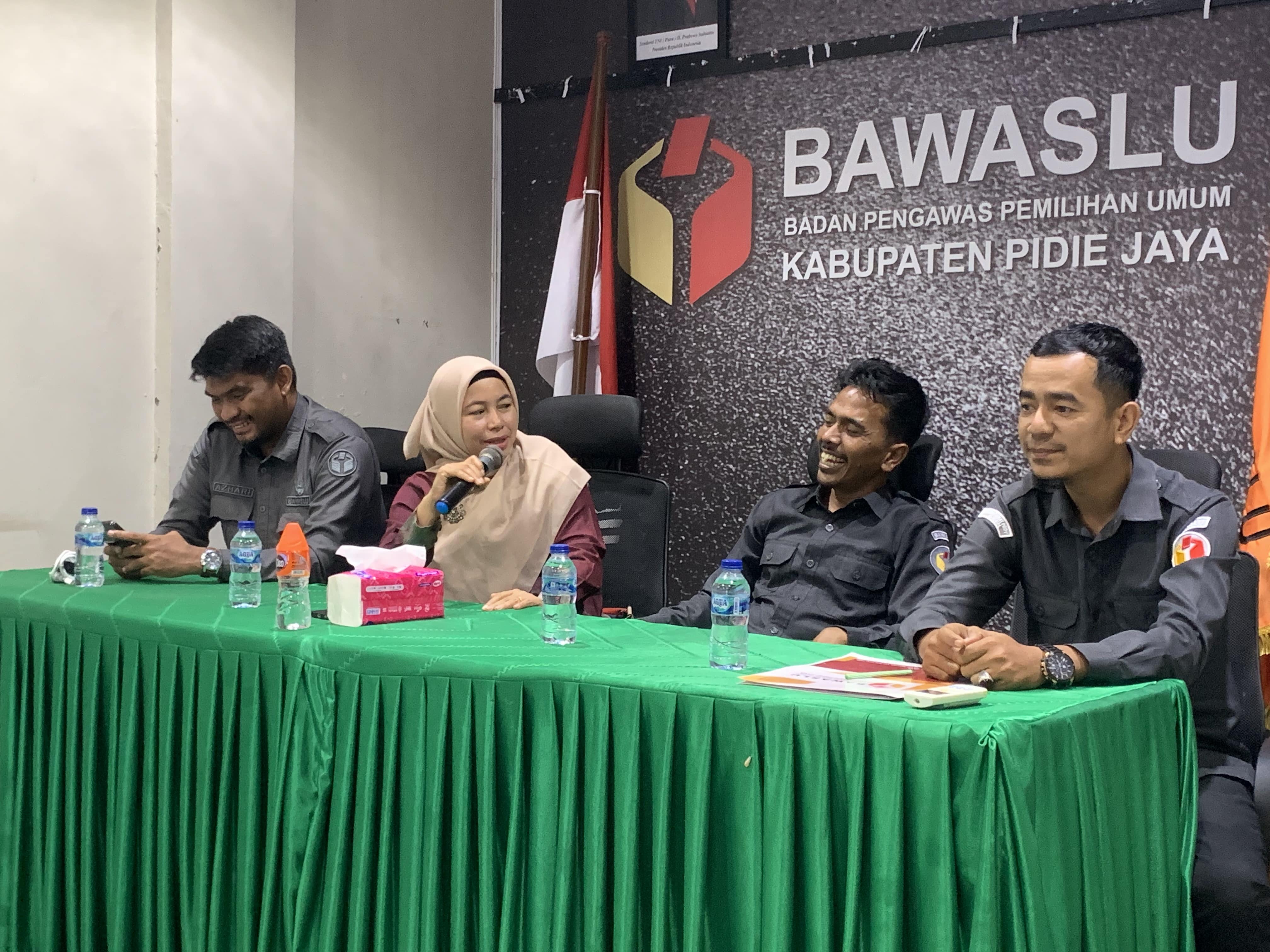 Bawaslu Provinsi Aceh Gelar Rapat Persiapan Pengembangan Pusat Pendidikan dan Pelatihan Pengawasan Pemilu Partisipatif di Pidie Jaya