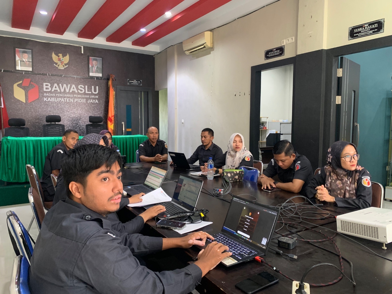 Bawaslu Pidie Jaya Gelar Rapat Rencana Tindak Lanjut Hasil Aktualisasi Latsar CPNS