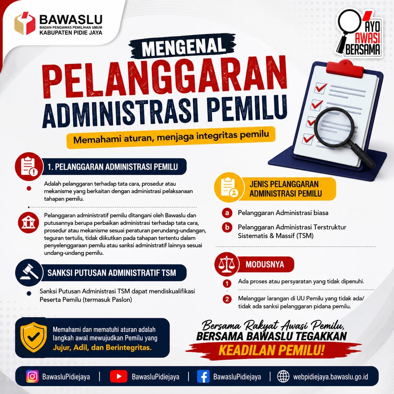 Mengenal Pelanggaran Administrasi Pemilu