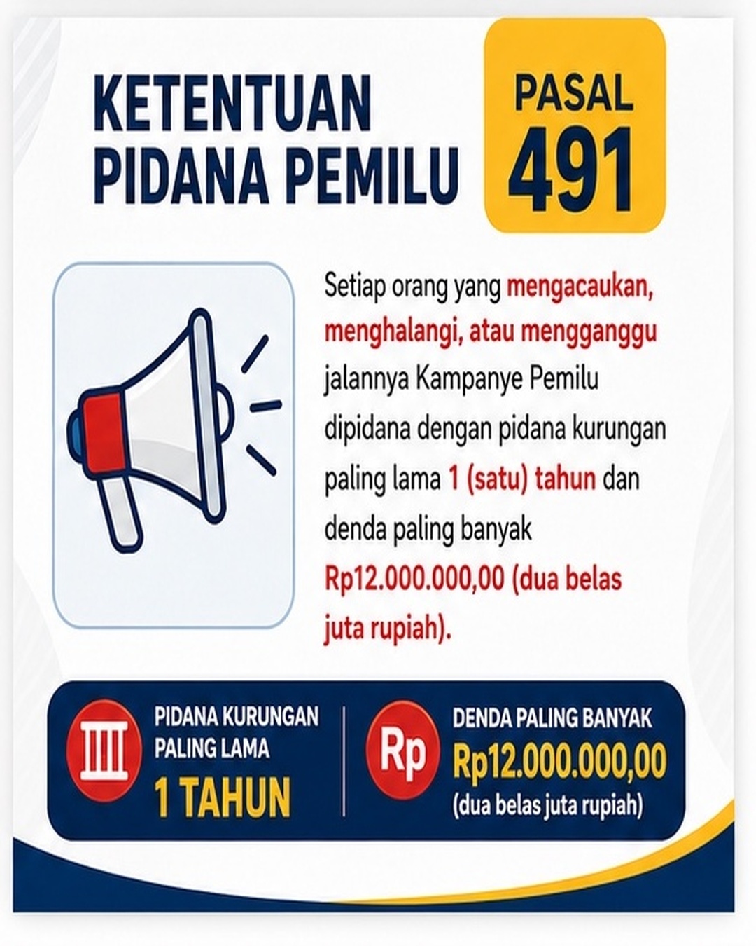 KETENTUAN PIDANA PEMILU 