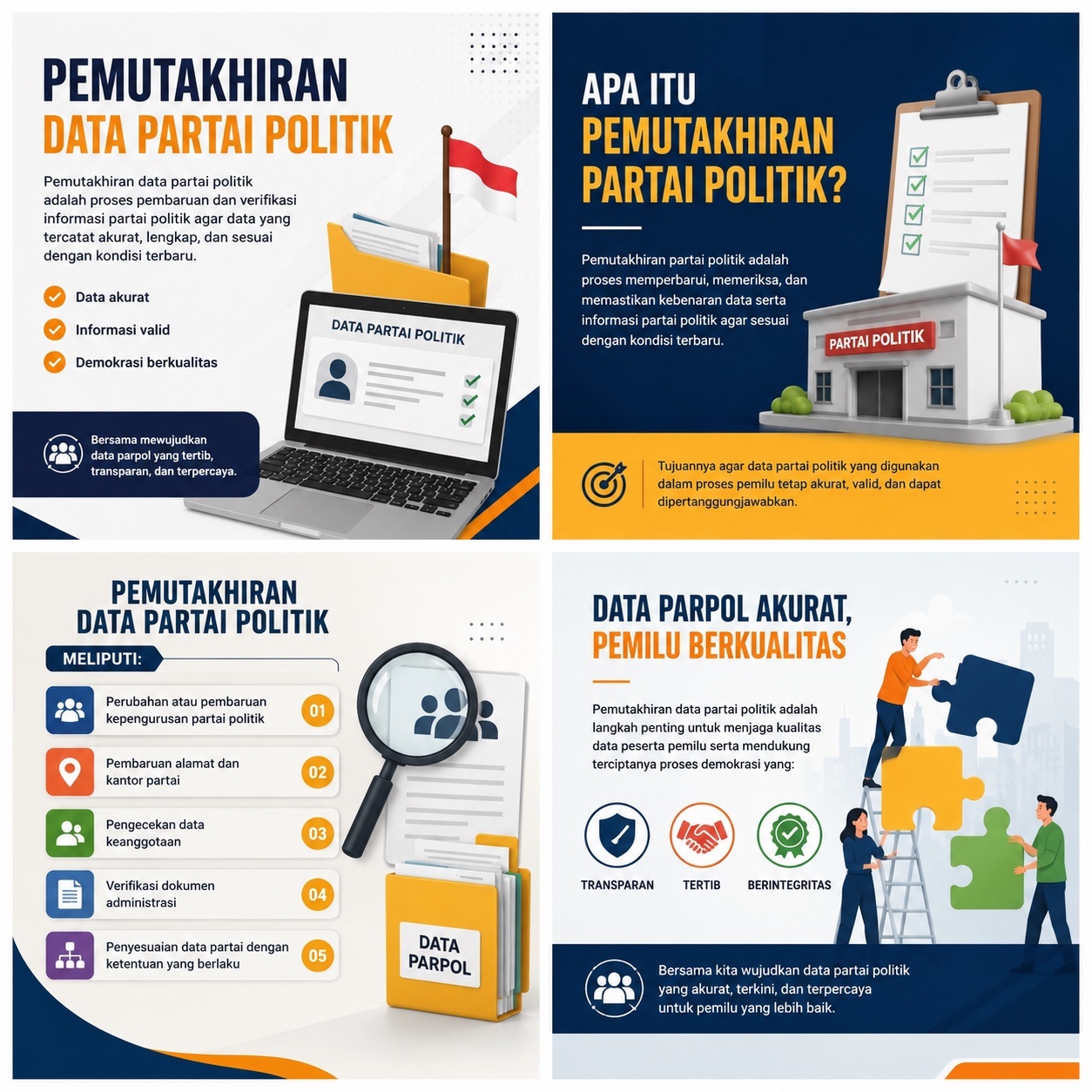 Pemutakhiran data partai Politik