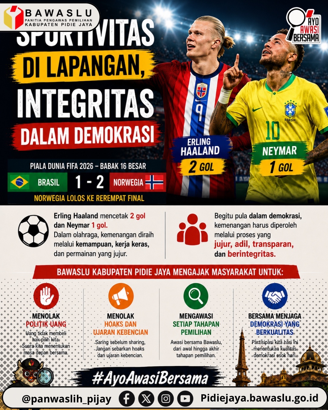 Sportivitas di Lapangan, Integritas dalam Demokrasi