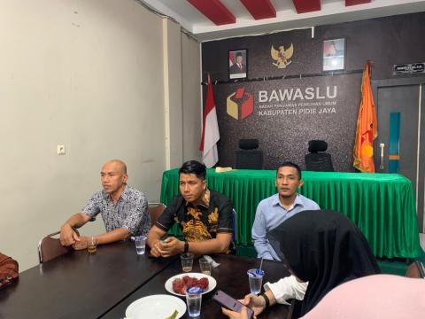 Bawaslu Kabupaten Pidie Jaya Ikuti Rapat Koordinasi Bawaslu Membelajarkan dan Penyampaian IKU Tahun 2026