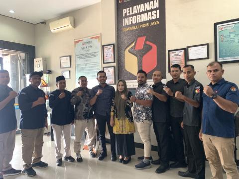 Bawaslu Pidie Jaya Terima Kunjungan KIP, Koordinasikan Pemutakhiran Data Pemilih Berkelanjutan