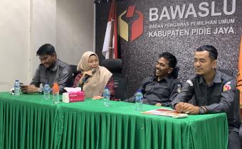 Bawaslu Provinsi Aceh Gelar Rapat Persiapan Pengembangan Pusat Pendidikan dan Pelatihan Pengawasan Pemilu Partisipatif di Pidie Jaya