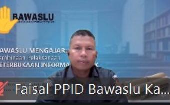 “Bawaslu Mengajar: Pembinaan Pelaksanaan Keterbukaan Informasi Publik” pada Selasa (9/6/2026)