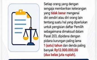 KETENTUAN PIDANA PEMILU Pahami Aturannya, Hindari Pelanggarannya Ayo Awasi Bersama! ⚖️🇮🇩